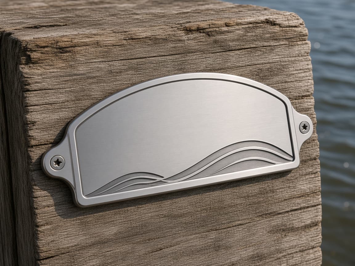 Dock and Boat Nameplate design concept, reverse side